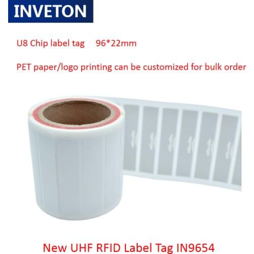 500pcs/lot UHF RFID Long Range Antenna Passive Smart RFID Tag Label Sticker Alien 9654 For warehouse library Industry Tracking