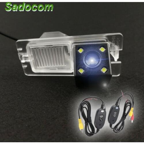 HD Car CCD 4LEDS Night Vision Backup Rear View Reversing Camera Waterproof Parking For Ssangyong Rexton Kyron Korando Actyon
