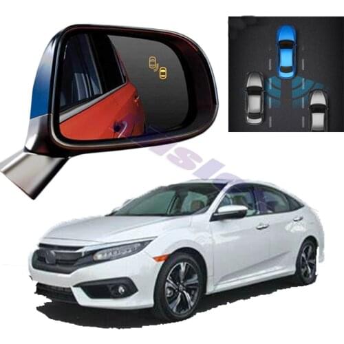 Car BSM BSD BSA Radar Warning System Safety Driving Alert Mirror Detection Sensor For HONDA Civic 10 FC FK 2015 2016 2017 2019