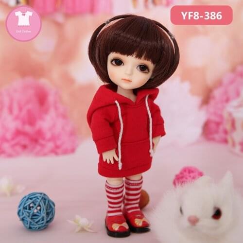 BJD Clothes 1/8 Doll Body Cute Mini Dress or Suit Beautiful Girl For Lati Yellow Body OUENEIFS Doll Accessories