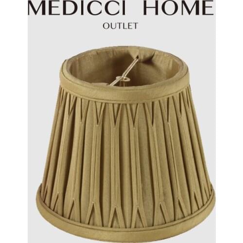Medicci Home Antique Gold Lampshade Lush Velvet Italy Style Decor Spider Construction Lamp Shade For Table Lamp And Floor Light