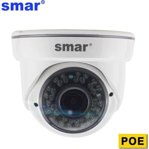 Smar 4X Zoom Camera 720P 1080P Indoor Dome Security Camera With HD 2.8-12mm Manual Lens DC12V /48V PoE Night Vision Surveillance