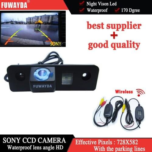 FUWAYDA Wireless For SONY CCD HD Car Rear View Reverse Backup Parking CAMERA for SKODA FABIA ROOMSTER OCTAVIA TOUR WATERPROOF HD