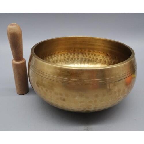 China brass archaize Buddha sound bowl crafts statue