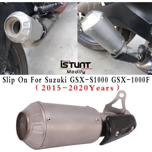 Motorcycle Exhaust Escape Modified Middle Link Pipe Muffler Slip On For Suzuki GSX-S 1000 GSXS1000 GSX- 1000F GSX1000F 2015-2020