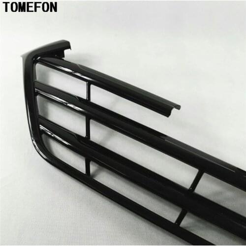 For Hyundai Tucson 2016 2017 ABS Front Center Racing Grille Cover Frame Grille Cover Front Engine Hood Sticker Trim