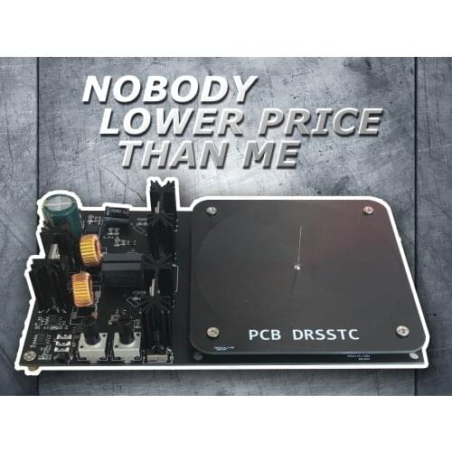 Scientific Experiment of Lightning Generator with 24V Low Voltage Plate Type Music Tesla Coil PCB DRSSTC