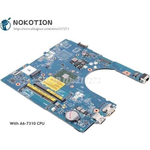 NOKOTION For DELL Inspiron 5555 5755 Laptop Motherboard A6-7310 CPU CN-0THKRW 0THKRW AAL12 LA-C142P MAIN BOARD