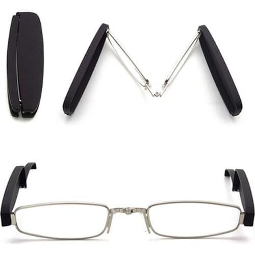 New 360-degree swivelling folding reading glasses for men and women with anti-blue light portable reading glasses for the elderl
