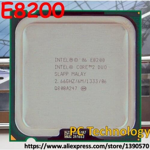 Original Intel core 2 duo CPU E8200 desktop processor 2.66GHz,6M,1333MHz,775pin,45nm free shipping ship out within 1 day