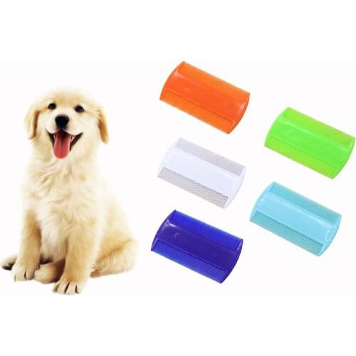Pet Dog Plastic Double Sided Ultra-fine Tooth Head Lice Hair Combs For Kids Pet Cat Dog Flea Dog Bath Cat Hair Cleaning Supplies
