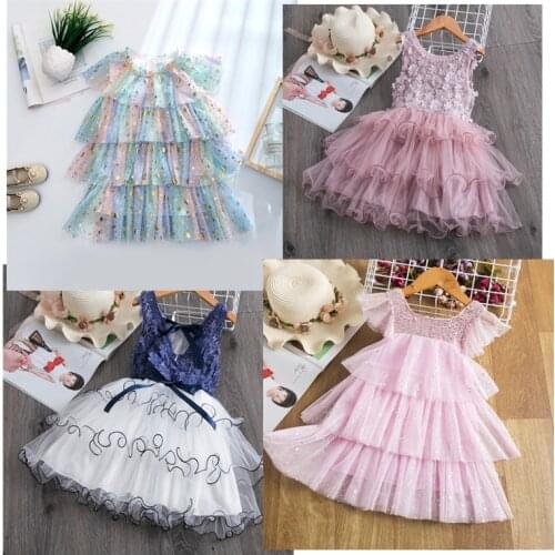 Girls Dresses Tutu Cake Layers Children Vestidos Girls Summer Party Dresses Children Girls Clothing For 3 6 8 Years Casual Wear