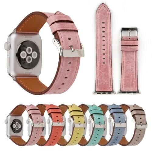 Fashion 38/40mm 42/44mm Genuine Leather Watchband Replacement Watch Strap Band For Apple Watch iWatch Band 3B19