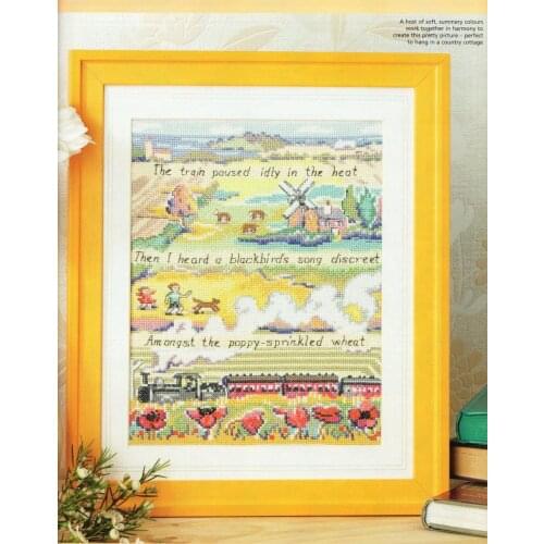 Sheringham Train Countryside Portrait DIY stich Craft Embroidery CountedCross Stitch Packages Cross Stitching Kits Paint