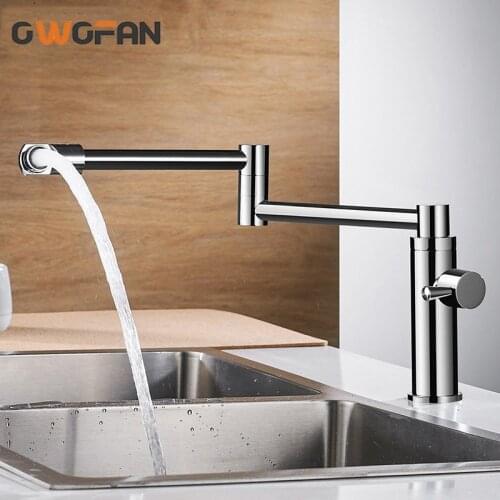 New Brass Kitchen Faucets Single Cold Water Tap for Kitchen Single Lever Water Mixer 360 Rotate Sink Pot Filler Faucet L-888