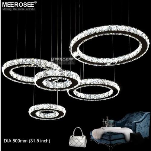 LED Crystal Ceiling Light Fixture Modern LED Clear Crystal Mounted Lamp Stainless Steel Lustre for Home Decoration Hotel Project