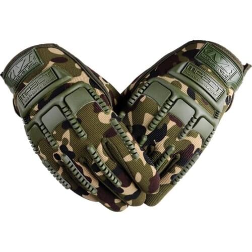 Cycling Gloves Full Finger Tactical Gloves Men Anti-slip Hard Protect Gear Riding Gloves for Outdoor Sports Bicycle Accessories