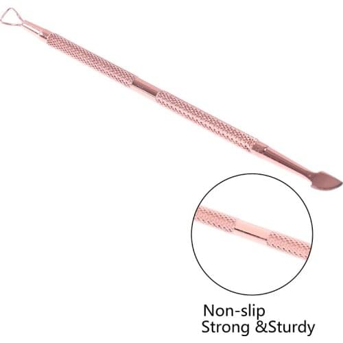 1pc Stainless Steel Cuticle Pusher Nail Art Pedicure Manicure Tools Nail File Dead Skin Push Cuticle Remover Nail Pusher