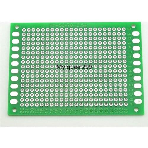 20PCS Double-sided tin spraying board 5*7CM experimental board/universal board /PCB board glass fiber material thickness 1.6mm