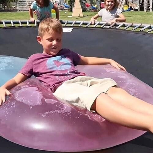 31 inch Giant Water Bubble Ball Soft Rubber Transparent Water-Filled Bubble Ball for Kids Tear-Resistant Durable Outdoor Balls