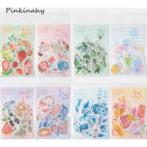 46 Pcs/pack Creative Daily Life Fruits Plants Food memo pad planner sticky note paper sticker kawaii stationery pepalaria office