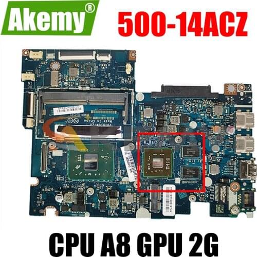Akemy BAUS0 / Y0 LA-D541P Is Suitable For Lenovo YOGA 500-14ACZ 510-14AST Laptop Motherboard 5B20J76037 CPU A8 GPU 2G