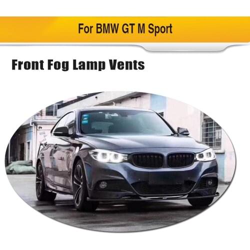 Car Fog Light Trim Cover For BMW 3 Series GT M Sport 2013 - 2020 Front Bumper Fog Lamp Frame Cover Trims Decoration Carbon Fiber