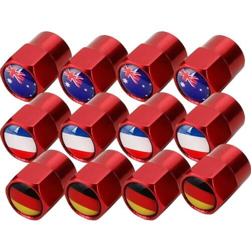 Car Parts Auto Badge Valve Caps Germany Flag Logo For Volkswagen Audi Mercedes BENZ BMW Renault Citroen Peugeot Hyundai Holden
