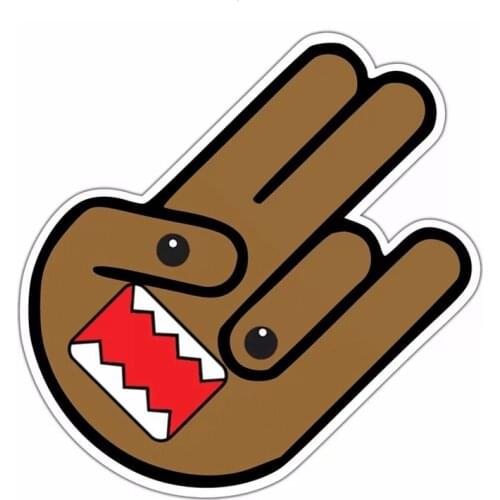 B0527# 13CM/17CM Self-Adhesive Decal Shocker JDM Car Sticker Waterproof Auto Decors on Bumper Rear Window Laptop