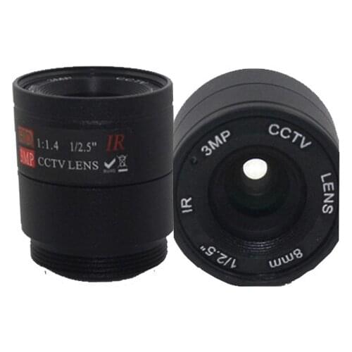 CCTV Camera 8mm Lens 3.0 MegaPixel 39 Degree CS Mount Infrared Night Vision Lens For CCTV Camera