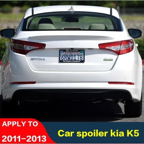 For KIA Optima Spoiler 20112012 2013 K5 Korean Version Spoiler High Quality ABS Material Car Rear Wing Primer Color Rear Spoiler