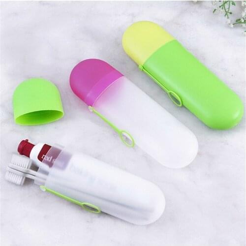 Travel Toothbrush Toothpaste Case Cover Holder Portable Hiking Camping Toothbrush Storage Box Box Tube Cover Merchandises Hot