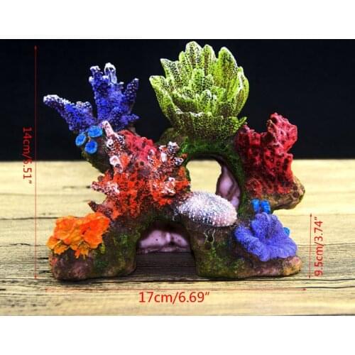 Quarium Decoration Environments Cave Living Reef Fish Tank Resin Coral Aquarium