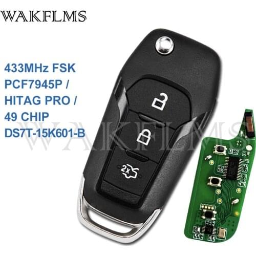 Remote Car Key Fob Accessories For Ford KA+ Modeo Glaxy S-Max 2014 2015 2016 DS7T-15K601-B