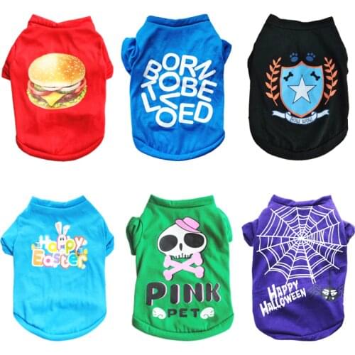 Cute Pet Dog Clothes For Small Dogs Chihuahua Yorkshire Cheap Dog Vest Puppy Cat Clothing For Dogs Outfits Pet Outfit Ropa Perro