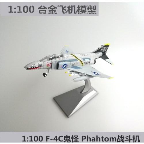 JL 1:100 F-4C Phahtom boutique aircraft model toys for children kids toys gift original box