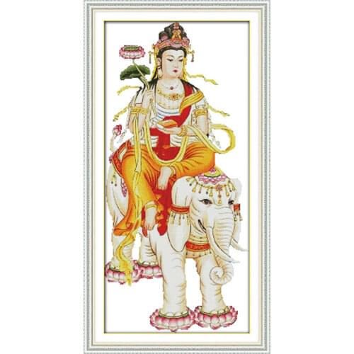 Guanyin (2) cross stitch kit people 18ct 14ct 11ct count print canvas stitches embroidery DIY handmade needlework