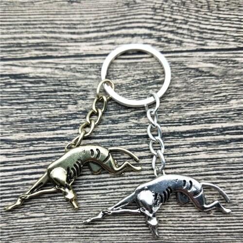 New Italian Greyhound Key Chains Fashion Pet Dog Jewellery Italian Greyhound Car Keychain Bag Keyring For Women Men