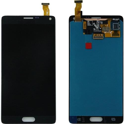 Original Note 4 AMOLED LCD For Samsung Galaxy Note4 N910 LCD Display N910T N910A Touch Screen Digitizer Assembly Burn Shadow