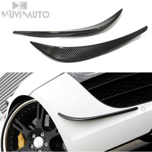 For Audi R8 Carbon Fiber Front safety spoiler R8 Front safety vane For Audi R8 Carbon fiber decorative deflector Bumper turbulen
