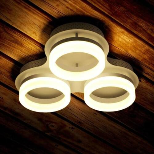 Library office study Ceiling Lighting 1-3 Pcs White/black Led Ring light Luminaire For Kitchen Balcony Corridor Porch lamp