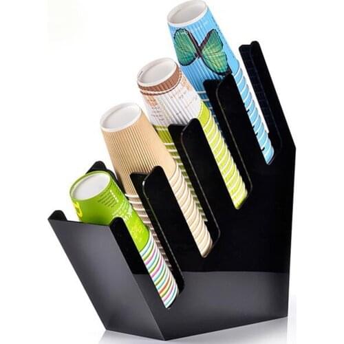 Sucker straw spoon paper cup tissue collection holder container bar store shop cashier counter desk shelf rack