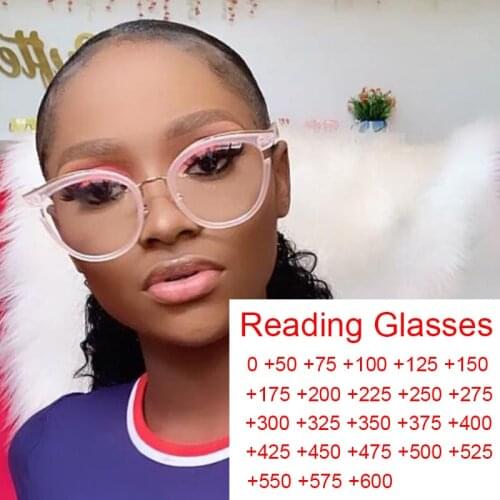 Clear Round Reading Glasses Optical Women Notch Designer Blue Light Blocking Computer Screen Vintage Glasses +1 +2 +3 Hyperopia