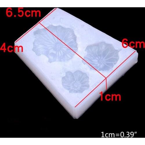 DIY Crystal Epoxy Resin Mold Lotus Fish Lotus Leaf Crafts Casting Silicone Mould 85LF