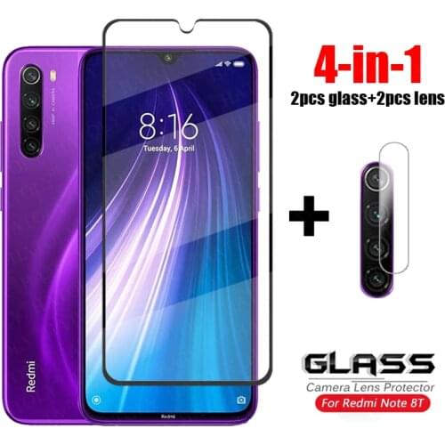 Glass on Redmi Note 8 Pro 8T 9T Tempered Glass For Xiaomi Redmi Note 9S 9 Pro Camera Lens Screen Protector Film Redmi Note 8T