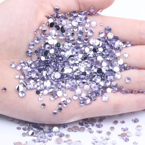 Resin Rhinestones 50000pcs 2mm Flatback Normal Colors Many Colors Choose Round Glue On Diamonds DIY Nails Art Decorations