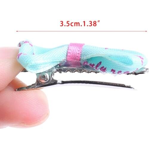 T84E 5Pcs Beauty Pet Grooming Accessories Colorful Cat Dog Hair Bows Hair Clips