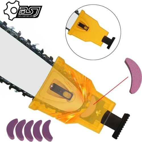 Chainsaw Teeth Sharpener chainsaw Portable Durable Easy Power Sharp Bar-Mount Fast Grinding Chainsaw Chain Sharpener Tool