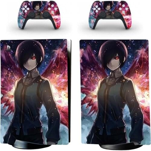 Tokyo Ghoul PS5 Digital Edition Skin Sticker Decal Cover for PlayStation 5 Console and 2 Controllers PS5 Skin Sticker Vinyl