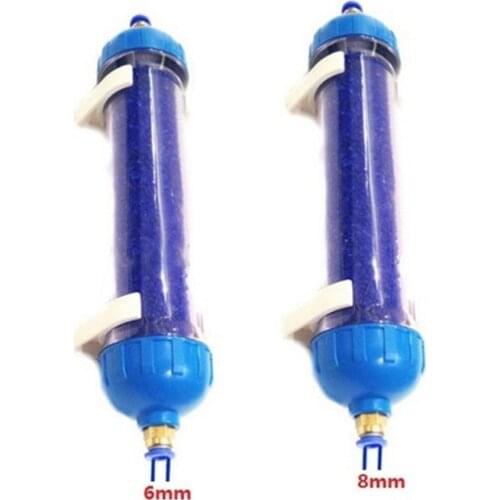 6/8MM push Quick connecting tube fitting air dryer filter Desiccant Dehumidifier Moisture Absorber silica gel air dryer
